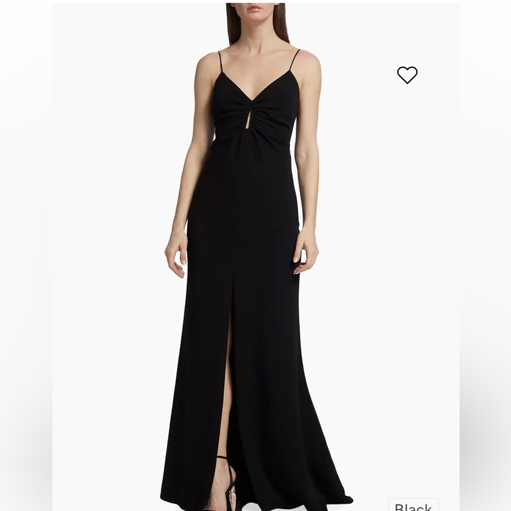 Cinq a Sept crepe Mollie Gown. Prom Long black dress. Prom, cocktail, weddings